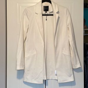 Long White Dynamite Blazer
